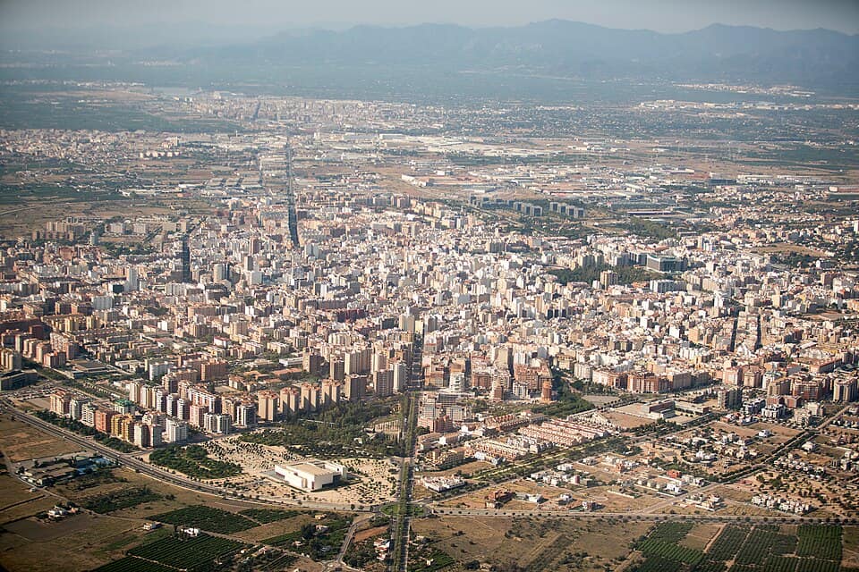 Vista de Castelló de la Plana/Castellón de la Plana