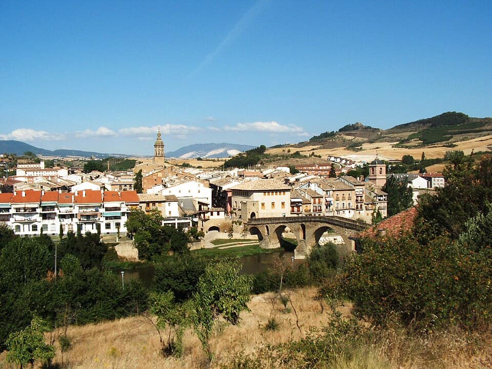 Vista de Puente la Reina/Gares