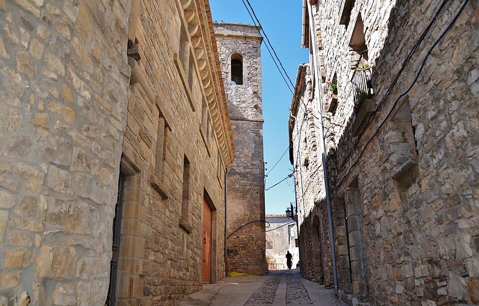 Vista de Savallà del Comtat
