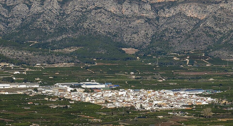 Vista de Benifairó de la Valldigna